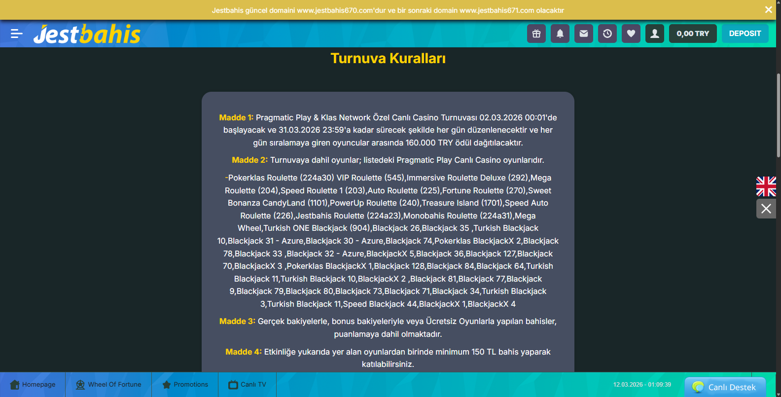 Jestbahis Casino